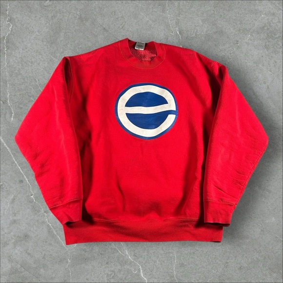 Vintage Rage Against The Machine Sweatshirt Men XL Red 90s Evil Empire Band Tour - Picture 1 of 9